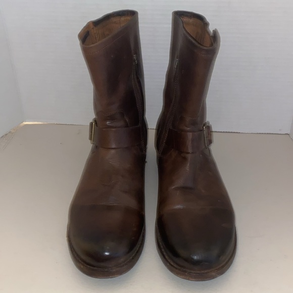 Frye Vicky Engineer Chocolate Brown Leather Boot Size 11 B - Picture 2 of 15